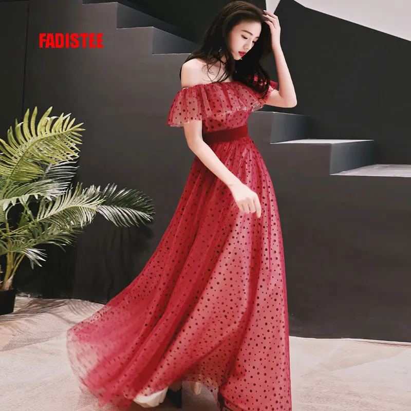 FADISTEE elegant evening prom party dresses long style dresses Vestido de Noiva A-line boat neck print pattren tulle frock
FADISTEE elegant evening prom party dresses long style dresses Vestido de Noiva A-line boat neck print pattren tulle frock