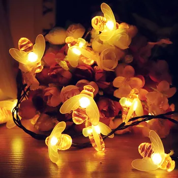 YZtree Solar Power String Lights 4.5m 30 Led Honey Bee Shape String Fairy Lights Outdoor Garden Holiday Party Decoration Lights
YZtree Solar Power String Lights 4.5m 30 Led Honey Bee Shape String Fairy Lights Outdoor Garden Holiday Party Decoration Lights