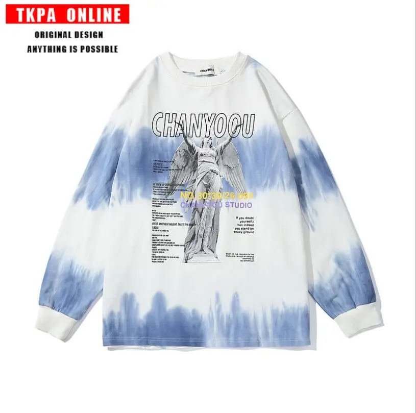 Autumn new products: Korean version of contrast color primer popular logo tie-dye OVERSIEZE loose long-sleeve T-shirt for men an
Autumn new products: Korean version of contrast color primer popular logo tie-dye OVERSIEZE loose long-sleeve T-shirt for men an