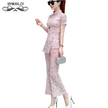 2018 Summer lace two piece set Fashion short sleeve trousers 2 piece set women Conjuntos mujer dos piezas Tracksuit women
2018 Summer lace two piece set Fashion short sleeve trousers 2 piece set women Conjuntos mujer dos piezas Tracksuit women