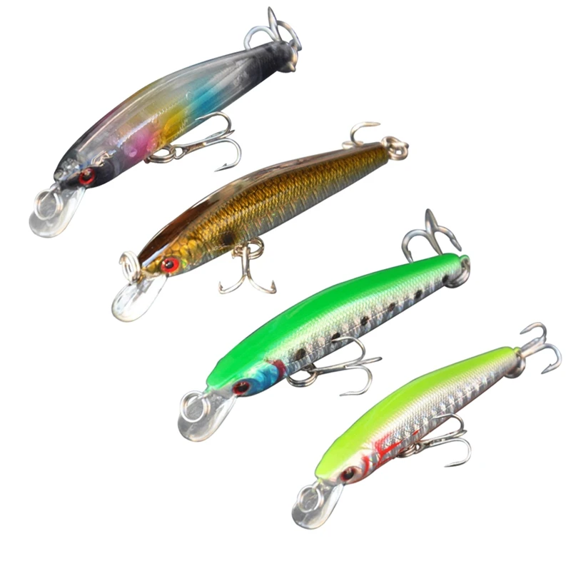 4Pcs 74mm/4.5g Minow Fishing Lure Hard Bait with Hooks Metal Ball Tackle isca artificial soft lure leurre souple crankbait jig#8
4Pcs 74mm/4.5g Minow Fishing Lure Hard Bait with Hooks Metal Ball Tackle isca artificial soft lure leurre souple crankbait jig#8