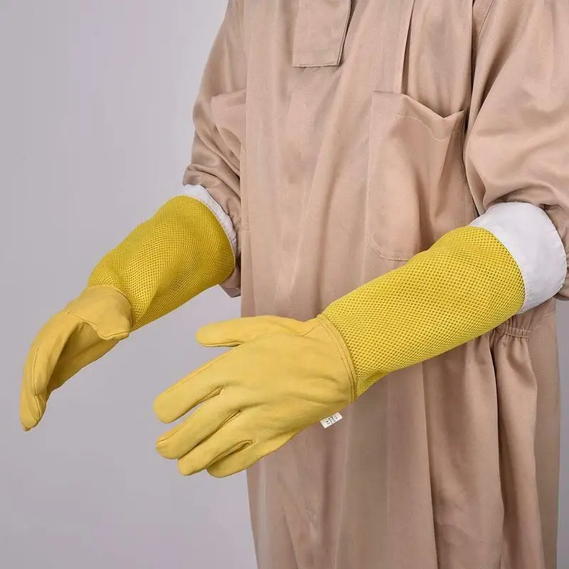 Hot Sale Beekeeper Prevent Protection Gloves Professional Ventilated Sleeves Anti Bee for Beekeeping Beekeeper Yellow Beehive
Hot Sale Beekeeper Prevent Protection Gloves Professional Ventilated Sleeves Anti Bee for Beekeeping Beekeeper Yellow Beehive