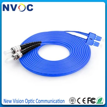 ST-SC 15M Single Mode,Duplex,PVC,ST/UPC-ST/UPC SM DX 3mm Armoured Fiber Optic Patch Cord Cable Jumper 
ST-SC 15M Single Mode,Duplex,PVC,ST/UPC-ST/UPC SM DX 3mm Armoured Fiber Optic Patch Cord Cable Jumper