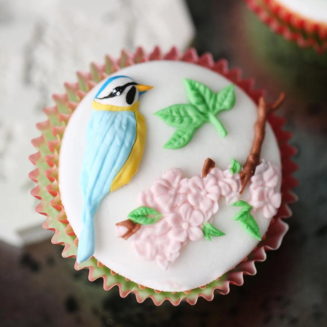 Горячая Sugarcraft силиконовая форма для птиц и цветов помадка инструменты украшения