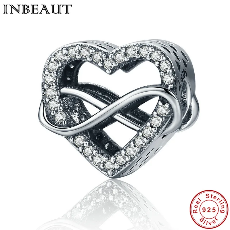 INBEAUT 925 Sterling Silver Clear CZ Infinite Love Heart Charm Women Silver Chain Beads fit Pandora Bracelet New DIY Jewelry
INBEAUT 925 Sterling Silver Clear CZ Infinite Love Heart Charm Women Silver Chain Beads fit Pandora Bracelet New DIY Jewelry