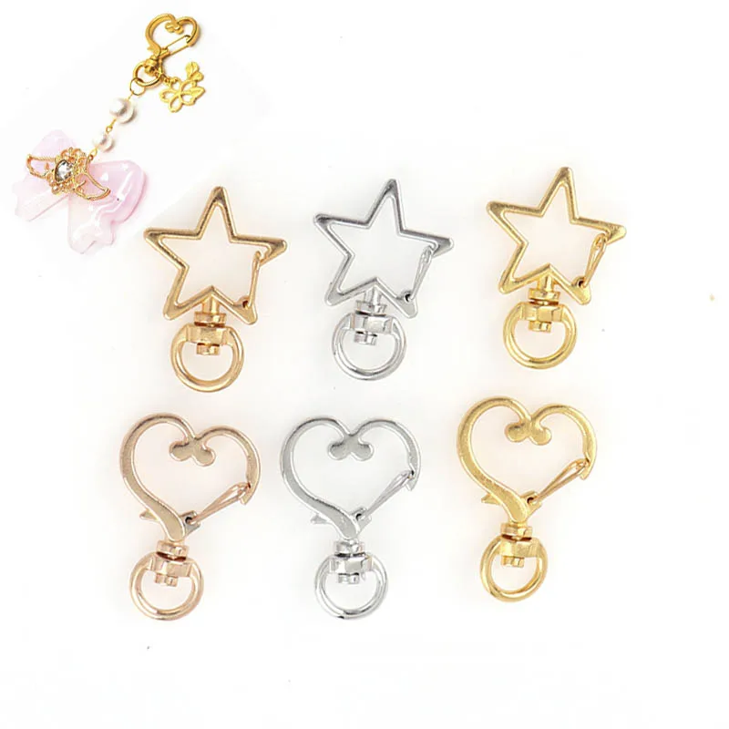 5pcs Heart Star Key Chain Crystal Frame Metal Frame Pendant Connector Charm Bezel Setting for UV Resin Jewelry Making Findings
5pcs Heart Star Key Chain Crystal Frame Metal Frame Pendant Connector Charm Bezel Setting for UV Resin Jewelry Making Findings
