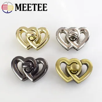 Meetee 37x25mm Heart Women Bag Twist Lock Clasps Closure Metal Turn Lock Snap for Handbag DIY Metal Buckle Hardware Accessories 
Meetee 37x25mm Heart Women Bag Twist Lock Clasps Closure Metal Turn Lock Snap for Handbag DIY Metal Buckle Hardware Accessories