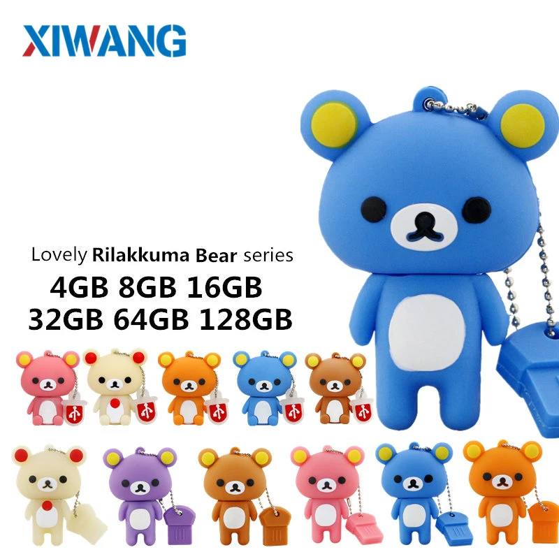 New USB Flash Drive 32GB 64GB Pendrive 4GB 8GB Lovely Rilakkuma Bear Pen drive 128GB flash memory stick best gift free shipping
New USB Flash Drive 32GB 64GB Pendrive 4GB 8GB Lovely Rilakkuma Bear Pen drive 128GB flash memory stick best gift free shipping