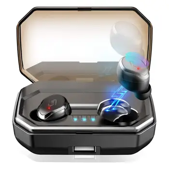 True Wireless Earbuds Bluetooth Smart Touch Control 3D Stereo Waterproof Headset With Mic 3000mAh Charging Box Wireless Earphone 
True Wireless Earbuds Bluetooth Smart Touch Control 3D Stereo Waterproof Headset With Mic 3000mAh Charging Box Wireless Earphone