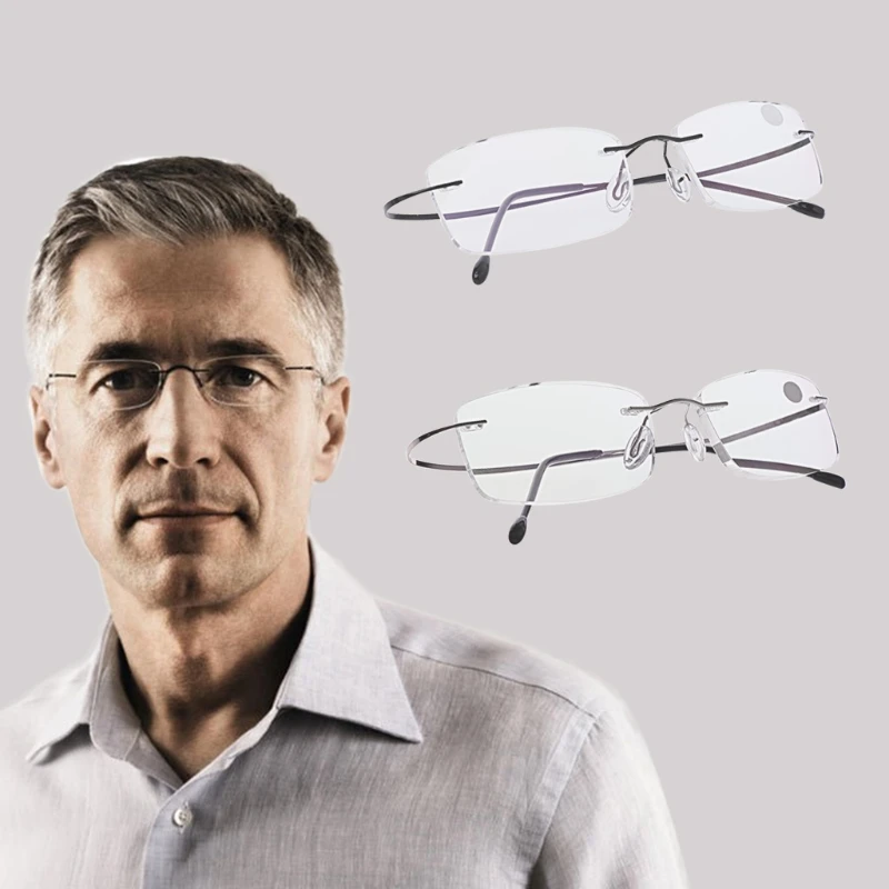 Ultralight Titanium Rimless Rectangular Glasses Spectacles Eyeglass Eyewear +1.0 +1.5 +2.0 +2.5 +3.0 +3.5
Ultralight Titanium Rimless Rectangular Glasses Spectacles Eyeglass Eyewear +1.0 +1.5 +2.0 +2.5 +3.0 +3.5