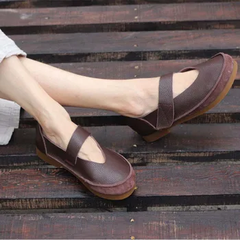 The first layer of leather soft bottom comfortable women's shoes cotton and linen leather flat with casual single leather shoes
The first layer of leather soft bottom comfortable women's shoes cotton and linen leather flat with casual single leather shoes