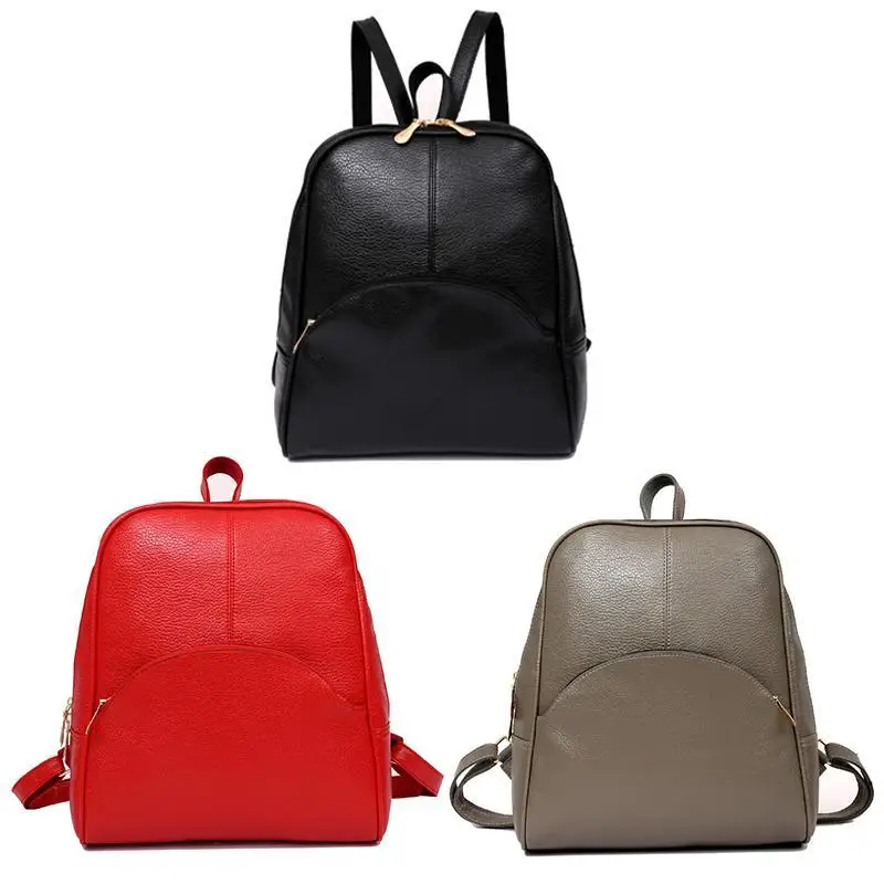 Solid Black/Red/Grey Korean Casual Backpack Women PU Leather Bag Shoulder Bag Girls Zipper Rucksack Mochila Feminina
Solid Black/Red/Grey Korean Casual Backpack Women PU Leather Bag Shoulder Bag Girls Zipper Rucksack Mochila Feminina
