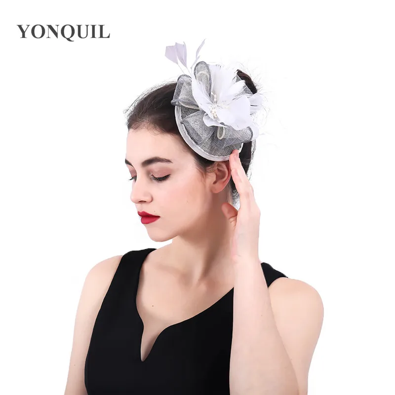 grey sinamay base fascinators with Simulation flower core wedding feather hair accessories red cocktail hats New arrival SYF359
grey sinamay base fascinators with Simulation flower core wedding feather hair accessories red cocktail hats New arrival SYF359