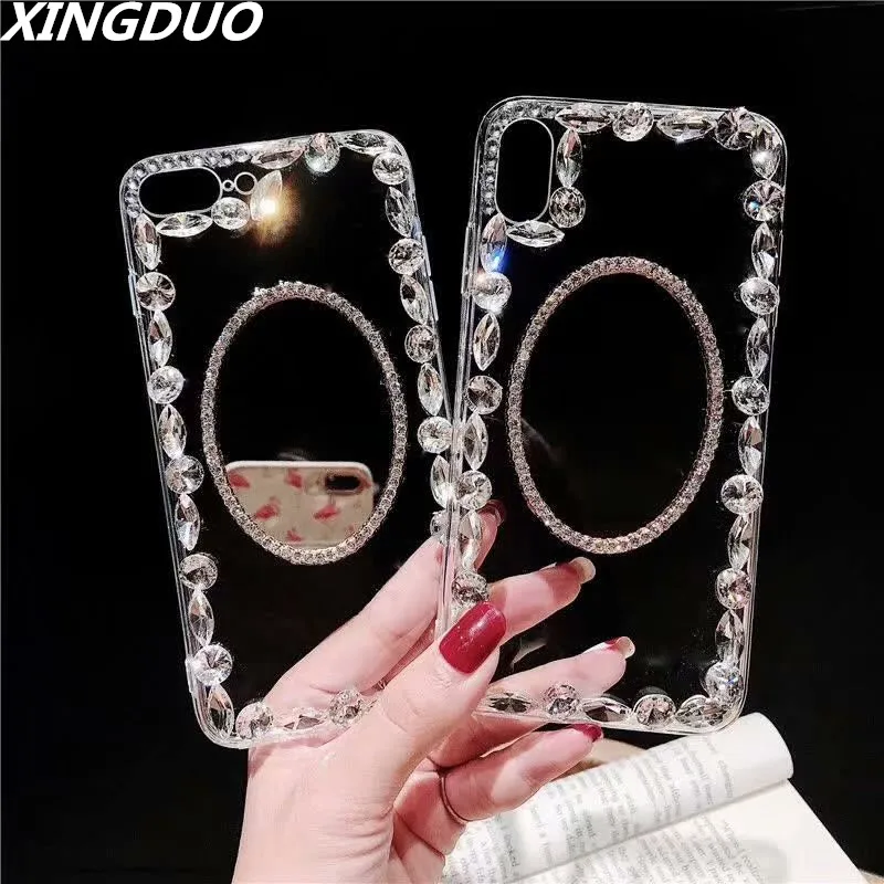 XINGDUO case for HUAWEI P20 PRO Lite Crystal transparent shell Glitter Makeup Mirror case for mate 20 PRO/P30 pro/honor 8x 10
XINGDUO case for HUAWEI P20 PRO Lite Crystal transparent shell Glitter Makeup Mirror case for mate 20 PRO/P30 pro/honor 8x 10