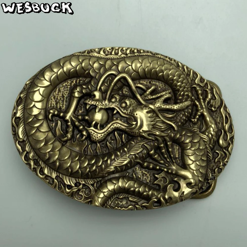 WesBuck Brand fly dragon embossed belt Buckle Solid brass Belt buckles Fashion Mens womens Jeans accessories
WesBuck Brand fly dragon embossed belt Buckle Solid brass Belt buckles Fashion Mens womens Jeans accessories