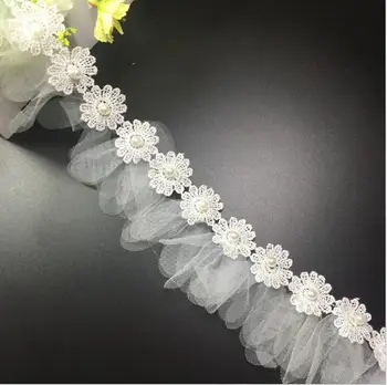 15 yards White Flower Pearl Lace Trim Wedding Dress Bridal Fabric Sewing Craft Ribbon Applique DIY
15 yards White Flower Pearl Lace Trim Wedding Dress Bridal Fabric Sewing Craft Ribbon Applique DIY