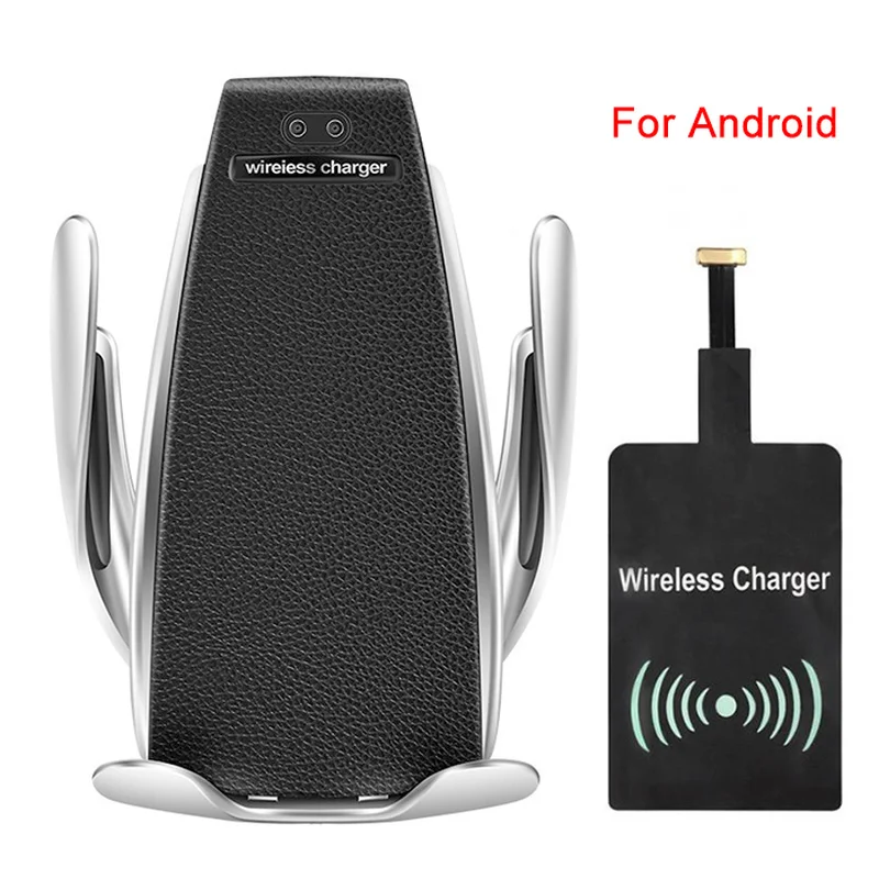 Automatic Clamping Wireless Car Charger with receiver For Ios Android car Air Vent Phone Holder 360 Rotation Charging Mount
Automatic Clamping Wireless Car Charger with receiver For Ios Android car Air Vent Phone Holder 360 Rotation Charging Mount