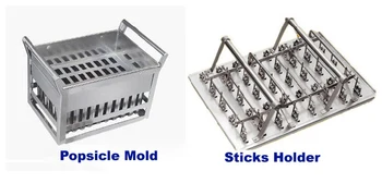 One Set of Stainless Steel Popsicle Mould Including Sticks Holder Only for Ice Lolly Machine BPZ02
One Set of Stainless Steel Popsicle Mould Including Sticks Holder Only for Ice Lolly Machine BPZ02