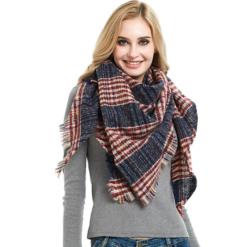 Winter Scarves Stoles Women Neck Warm Plaid Soft Scarf for Girls Luxury Brand Blanket Wraps Female Scarves Triangle Shawls
Winter Scarves Stoles Women Neck Warm Plaid Soft Scarf for Girls Luxury Brand Blanket Wraps Female Scarves Triangle Shawls