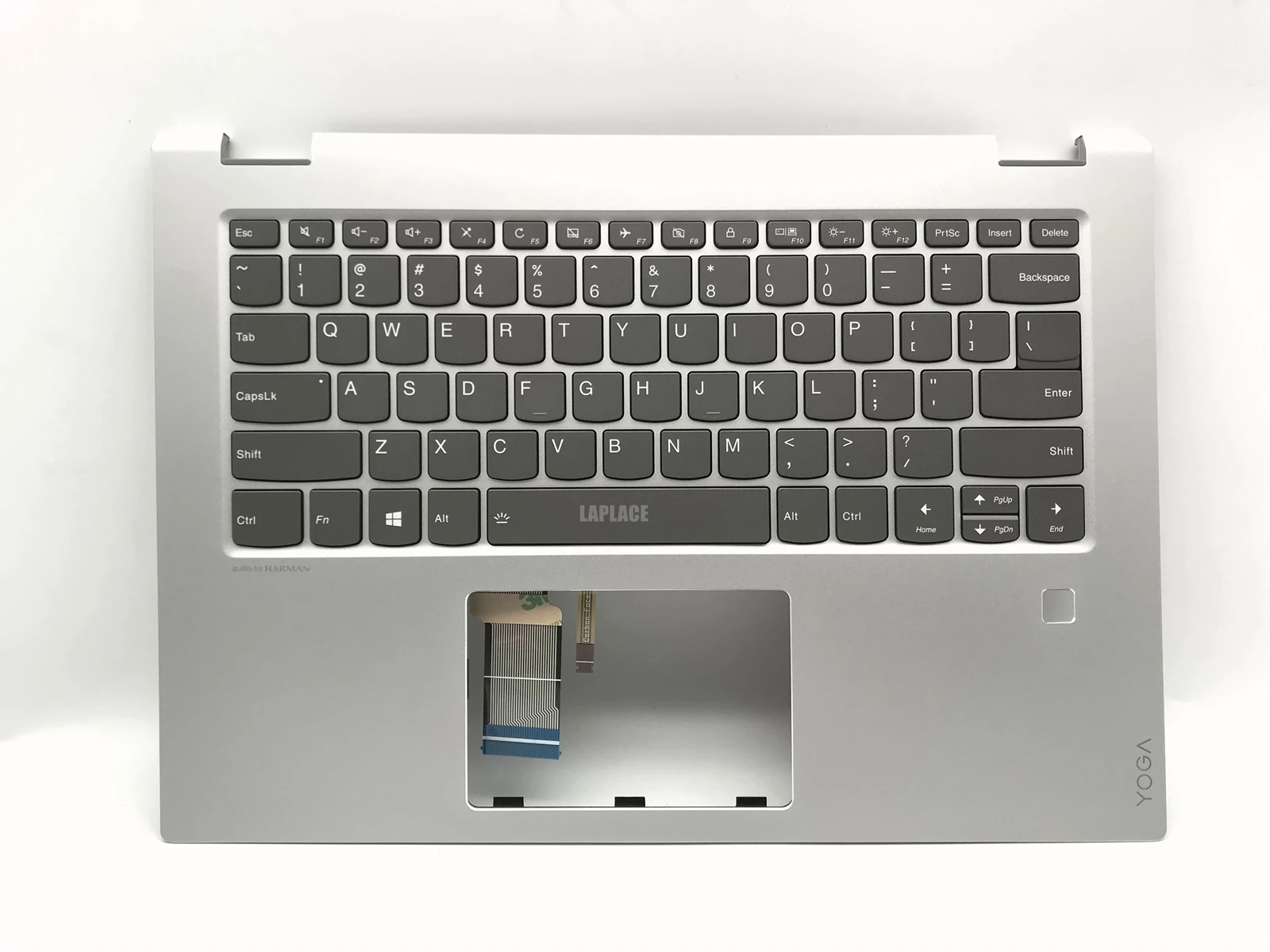 LADLEK US Silver Palmrest backlit keyboard for Lenovo Yoga 520-14IKB(81C8/80X8/80YM) 5CB0N67546 No touchpad
LADLEK US Silver Palmrest backlit keyboard for Lenovo Yoga 520-14IKB(81C8/80X8/80YM) 5CB0N67546 No touchpad