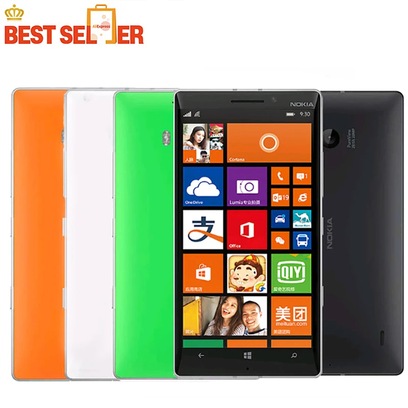 Original Unlocked Nokia Lumia 930, Mobile phones, 20MP Camera, 5.0inch Screen NFC, Quad-core 32GB 2GB, Nokia 930 Smartphones
Original Unlocked Nokia Lumia 930, Mobile phones, 20MP Camera, 5.0inch Screen NFC, Quad-core 32GB 2GB, Nokia 930 Smartphones