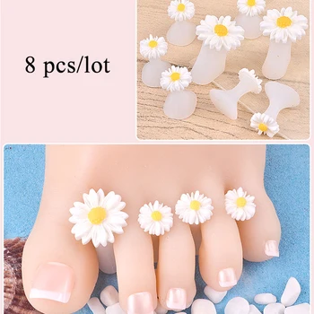 8Pcs/Pack Silicone Toe Separator Daisy Flowers Designs Toe Spacers Foot Care Pedicures Manicure Tools Soft Nail Splitter Device
8Pcs/Pack Silicone Toe Separator Daisy Flowers Designs Toe Spacers Foot Care Pedicures Manicure Tools Soft Nail Splitter Device