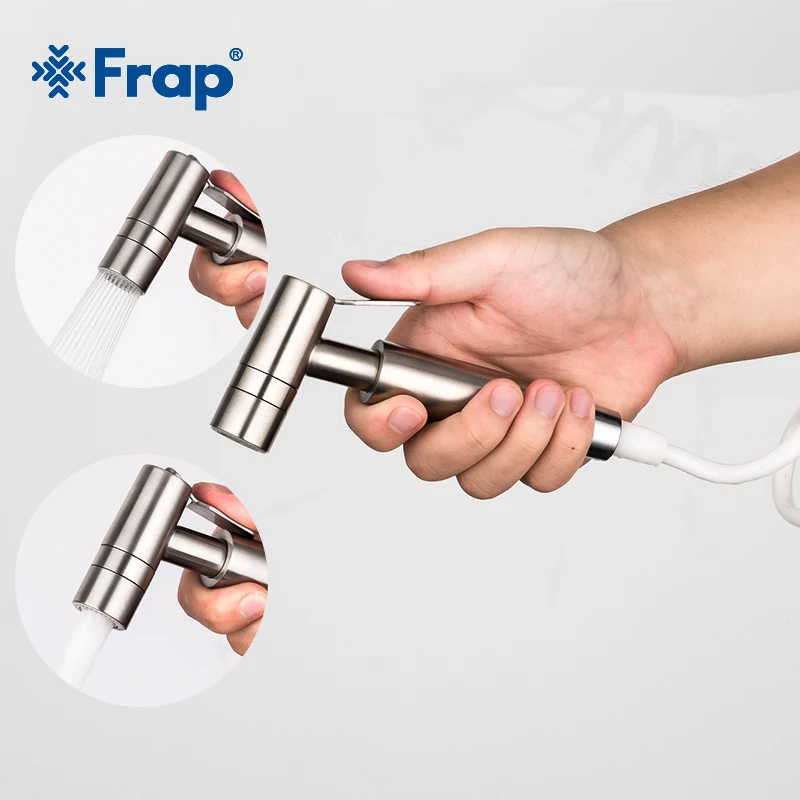 Frap 304 Stainless Steel Handheld Bidet Spray Shower Set Toilet Shattaf Sprayer Douche kit Bidet Faucet Brushed Nickel Y50005
Frap 304 Stainless Steel Handheld Bidet Spray Shower Set Toilet Shattaf Sprayer Douche kit Bidet Faucet Brushed Nickel Y50005