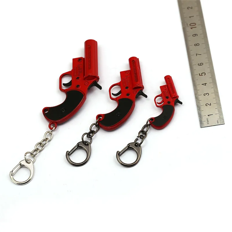 Game PUBG Flare Gun 3 Size Keychain Metal Red Revolver pubg Key Ring Key Chain Men Car Toy Jewelry Fans Gift Chaveiro
Game PUBG Flare Gun 3 Size Keychain Metal Red Revolver pubg Key Ring Key Chain Men Car Toy Jewelry Fans Gift Chaveiro