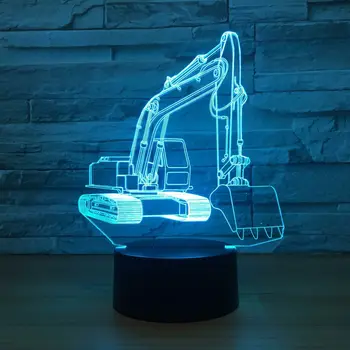 Creative 3D Excavator Night Light LED Usb Acylic Desk Table Lamp 7 Color Changing For Baby Kids Bedroom Decoration Mood Lamp
Creative 3D Excavator Night Light LED Usb Acylic Desk Table Lamp 7 Color Changing For Baby Kids Bedroom Decoration Mood Lamp