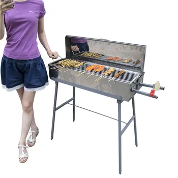 Outdoor strong thick stainless steel smokeless barbecue furnace oil fire separation with ventilation system BBQ grill
Outdoor strong thick stainless steel smokeless barbecue furnace oil fire separation with ventilation system BBQ grill