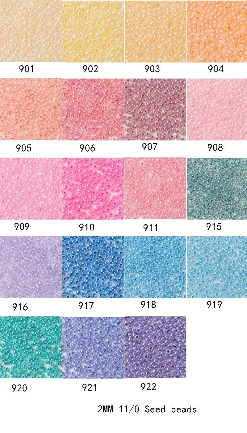 Toho Seed Beads Color Chart