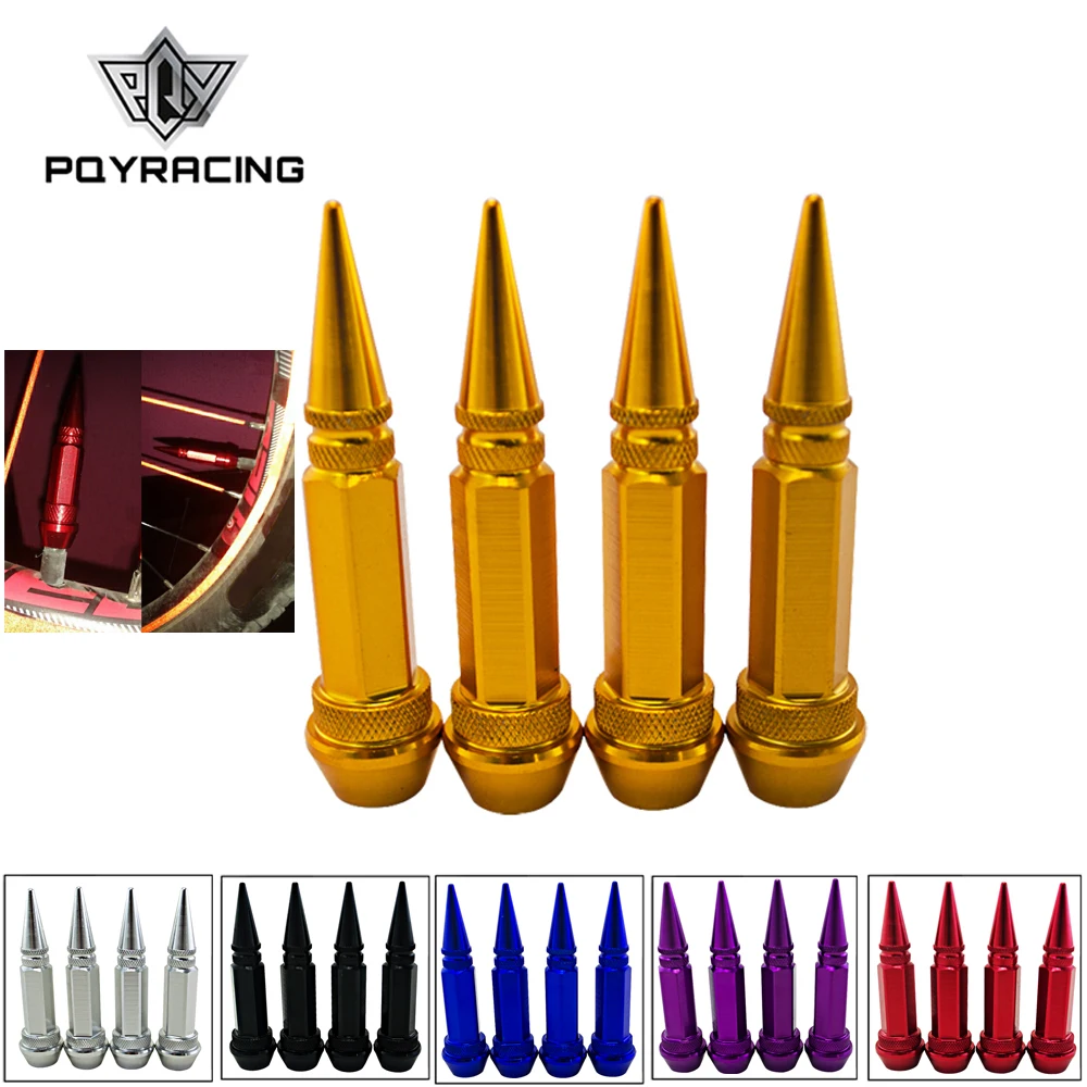 PQY - 4Pcs/set Universal Auto Bicycle Car Tire Valve Cap VALVE STEM CAPS WHEELS RIMS like Racing lug nuts PQY-WR12
PQY - 4Pcs/set Universal Auto Bicycle Car Tire Valve Cap VALVE STEM CAPS WHEELS RIMS like Racing lug nuts PQY-WR12