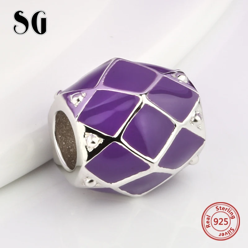 SG new arrival Silver 925 Original diy beads purple enamel charms fit authentic European bracelet jewelry making for women gifts
SG new arrival Silver 925 Original diy beads purple enamel charms fit authentic European bracelet jewelry making for women gifts