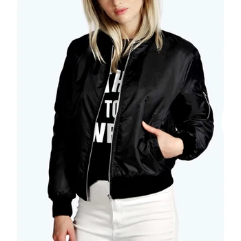 Europe and the United States autumn and winter new solid color short collar jacket Fashion zipper women coats EBD1083 
Europe and the United States autumn and winter new solid color short collar jacket Fashion zipper women coats EBD1083