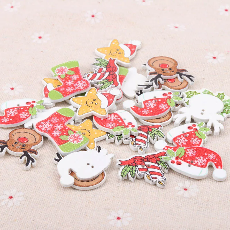 20PCs Natural Christmas Wooden Buttons Cute deer Shape Decorative Sewing Buttons 2 Holes Scrapbooking Crafts DIY 20-28mm mt1592
20PCs Natural Christmas Wooden Buttons Cute deer Shape Decorative Sewing Buttons 2 Holes Scrapbooking Crafts DIY 20-28mm mt1592