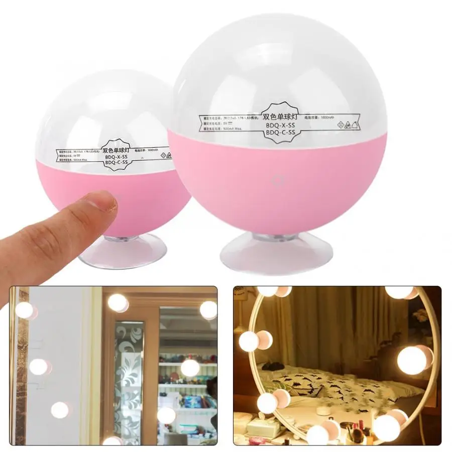 DC 5V 1.5W LED Dimmable Suction Cup Night Light Bulbs USB Charging Touch Switch Makeup Mirror Lamp
DC 5V 1.5W LED Dimmable Suction Cup Night Light Bulbs USB Charging Touch Switch Makeup Mirror Lamp