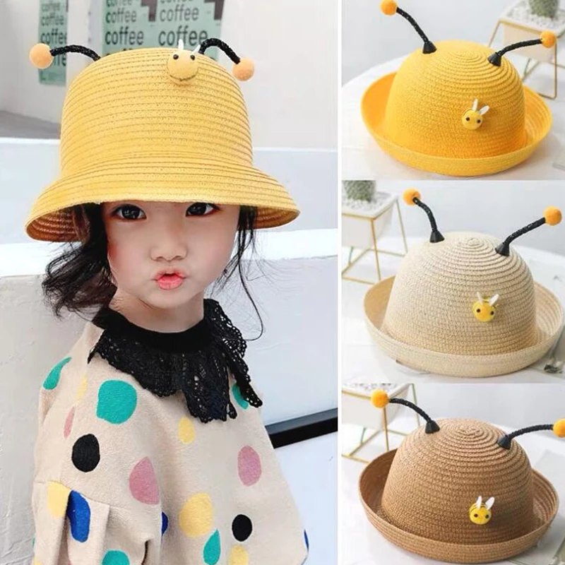 Little bee boys girls Straw Hats Summer Sun antenna Hats for child kids Beach Hats antenna 2019 kids sunscreen cap
Little bee boys girls Straw Hats Summer Sun antenna Hats for child kids Beach Hats antenna 2019 kids sunscreen cap