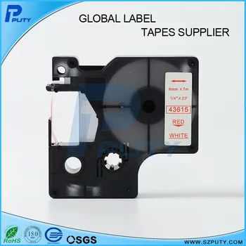 Duarable compatible DYMO D1 tape 43615~ 1/4'' Red on White DYMO D1 label cassette
Duarable compatible DYMO D1 tape 43615~ 1/4'' Red on White DYMO D1 label cassette