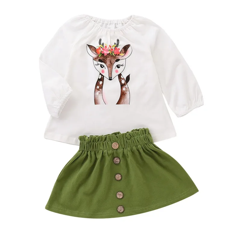 New Baby Girls Long Sleeve Print Cartoon Tops+Skirt 2pcs Suit High Quality Kids Children Autumn Spring Soft Cotton Clothing Sets
New Baby Girls Long Sleeve Print Cartoon Tops+Skirt 2pcs Suit High Quality Kids Children Autumn Spring Soft Cotton Clothing Sets