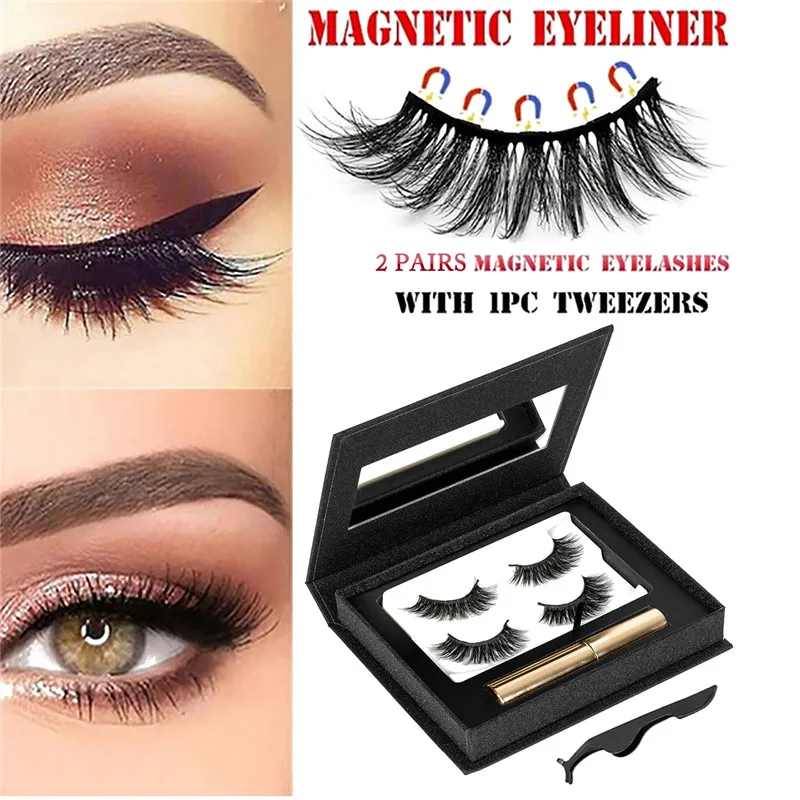 2/3pair Magnet Eyelash Set Eyelash Extension Magnetic Eyeliner& Magnetic False Eyelashes & Tweezer Set Long Lasting Eye Makeup
2/3pair Magnet Eyelash Set Eyelash Extension Magnetic Eyeliner& Magnetic False Eyelashes & Tweezer Set Long Lasting Eye Makeup