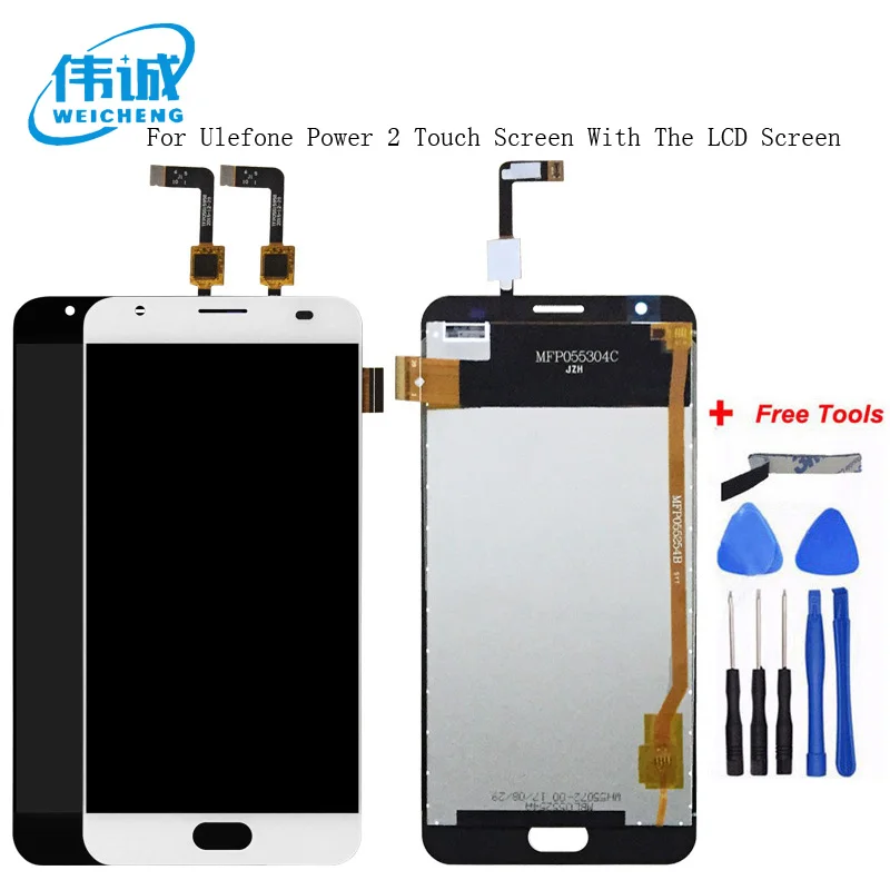 WEICHENG Top Quality For 5.5 inches Ulefone Power 2 LCD Display Digitizer With Touch Screen Replacement +Free Tools
WEICHENG Top Quality For 5.5 inches Ulefone Power 2 LCD Display Digitizer With Touch Screen Replacement +Free Tools