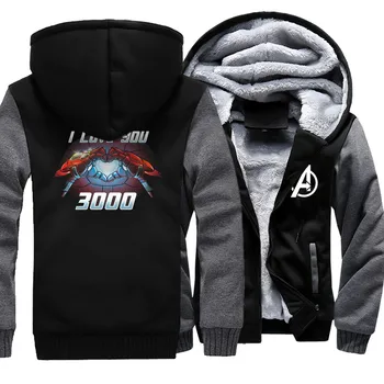 Superhero Iron Man Tony Stark Hoodie Men Thick Fleece Warm Jacket Printed I Love You 3000 Pullover Zipper Plus Size Coats Cloth
Superhero Iron Man Tony Stark Hoodie Men Thick Fleece Warm Jacket Printed I Love You 3000 Pullover Zipper Plus Size Coats Cloth
