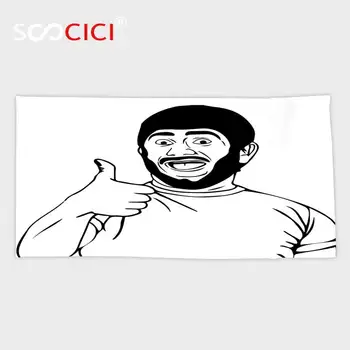 Custom Microfiber Ultra Soft Bath/hand Towel,Humor Decor Lol Happy Guy with Thumbs Up Bodily Gesture Cool Sounds Good Style
Custom Microfiber Ultra Soft Bath/hand Towel,Humor Decor Lol Happy Guy with Thumbs Up Bodily Gesture Cool Sounds Good Style