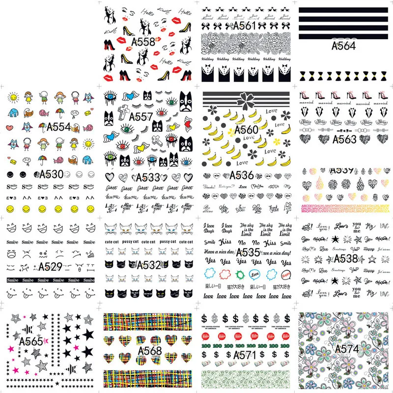 Manicure Sticker 48 A Series Trend Expression Text Art Animal Letter Water Sticker DIY Manicure Tool
Manicure Sticker 48 A Series Trend Expression Text Art Animal Letter Water Sticker DIY Manicure Tool