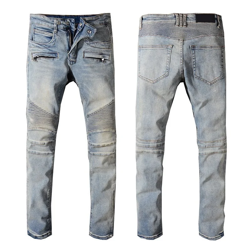 New France Style #1051# Mens Embellished Ribbed Stretch Moto Pants Old School Washed Biker Blue Jeans Slim Trousers Size 29-42
New France Style #1051# Mens Embellished Ribbed Stretch Moto Pants Old School Washed Biker Blue Jeans Slim Trousers Size 29-42