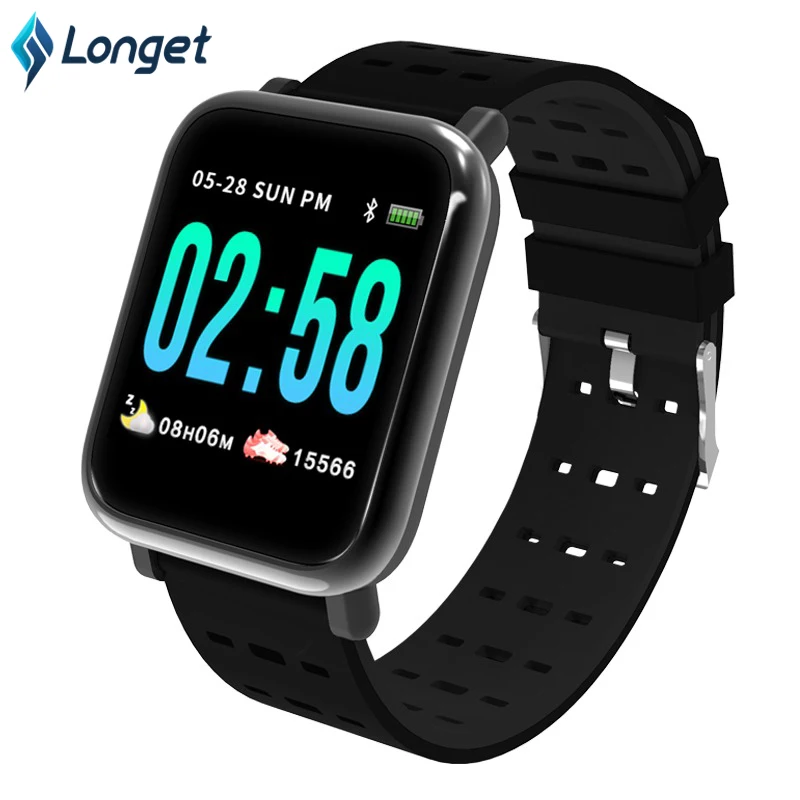 Longet Smart Watch A6 Blood Pressure Fitness Tracker Watch Waterproof Heart Rate Monitor Smart Band New Smart Bracelet for Sport
Longet Smart Watch A6 Blood Pressure Fitness Tracker Watch Waterproof Heart Rate Monitor Smart Band New Smart Bracelet for Sport