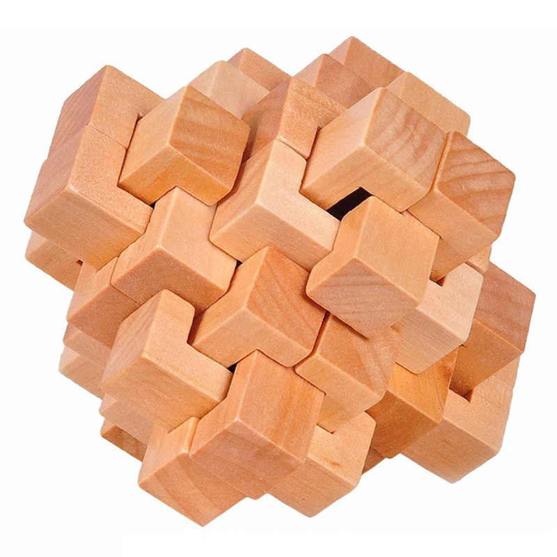 Wood Cube Puzzle Brain Teaser Classic IQ 3D Games Interlocking Puzzle Popular and Special Toy for Adults / Kids Wood Color
Wood Cube Puzzle Brain Teaser Classic IQ 3D Games Interlocking Puzzle Popular and Special Toy for Adults / Kids Wood Color