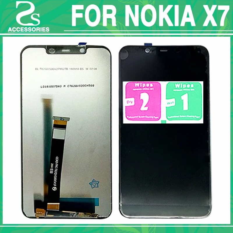 Tested For Nokia X7 2018 LCD Display with Touch Screen Digitizer Panel Sensor ( no frame ) Assembly New
Tested For Nokia X7 2018 LCD Display with Touch Screen Digitizer Panel Sensor ( no frame ) Assembly New