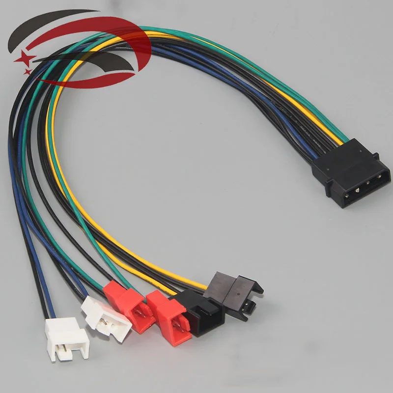 PC DIY 4-pin IDE molex to 6-port Cooler cooling fan 2pin Splitter power Cable cord 12V 7V 5V 30cm
PC DIY 4-pin IDE molex to 6-port Cooler cooling fan 2pin Splitter power Cable cord 12V 7V 5V 30cm