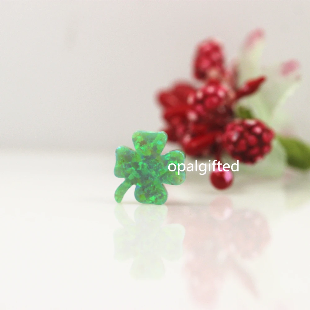 3pcs/lot Free Shipping 12x13mm OP11 Kiwi Green Flower Fire Opal Drilled Synthetic Green Four 4 Clover for Spring Necklace gift
3pcs/lot Free Shipping 12x13mm OP11 Kiwi Green Flower Fire Opal Drilled Synthetic Green Four 4 Clover for Spring Necklace gift